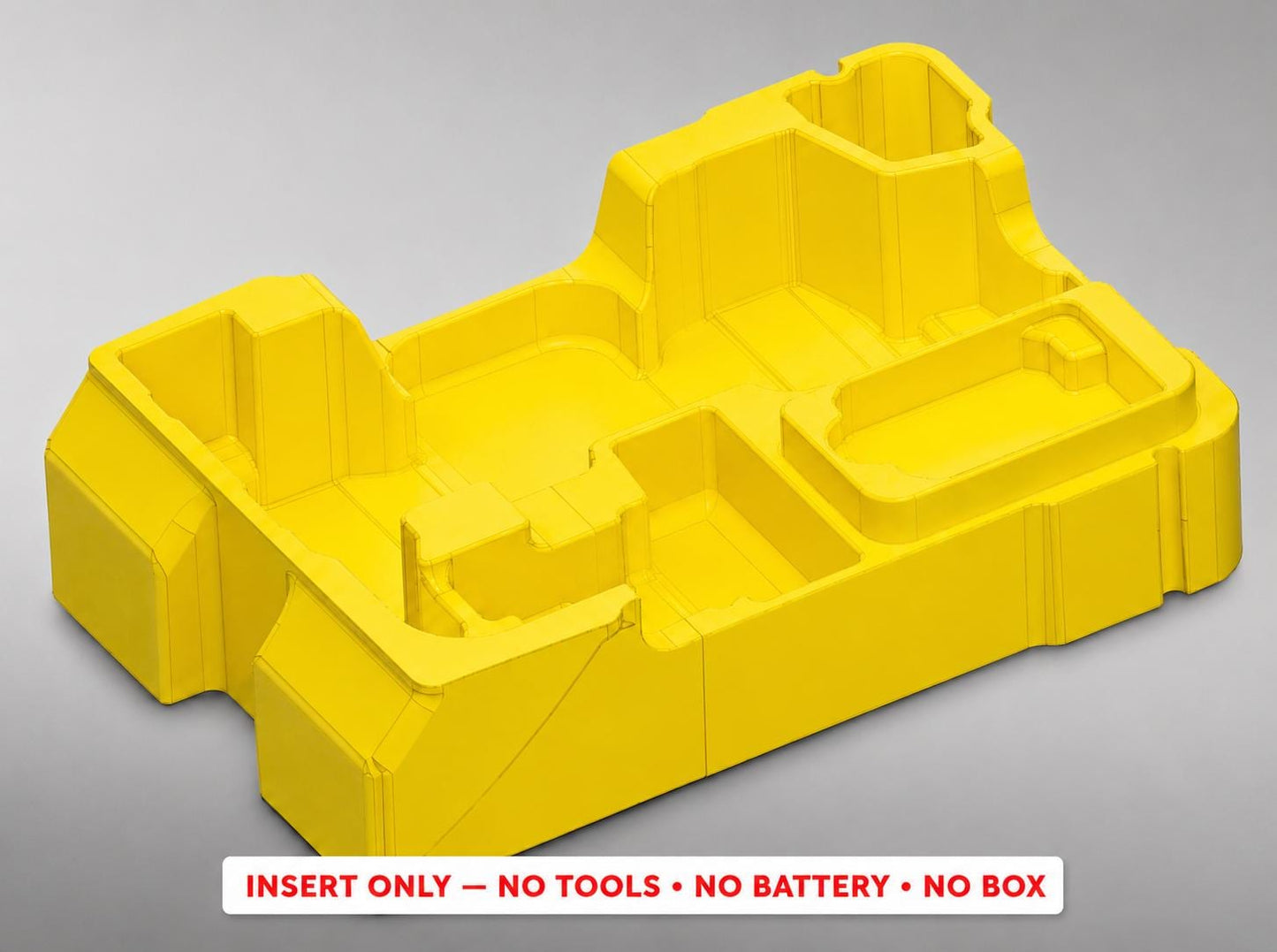 Milwaukee Packout Insert for M12 Cordless Rivet Tool | 3D Printed Organizer | CAT.2550-20 YELLOW