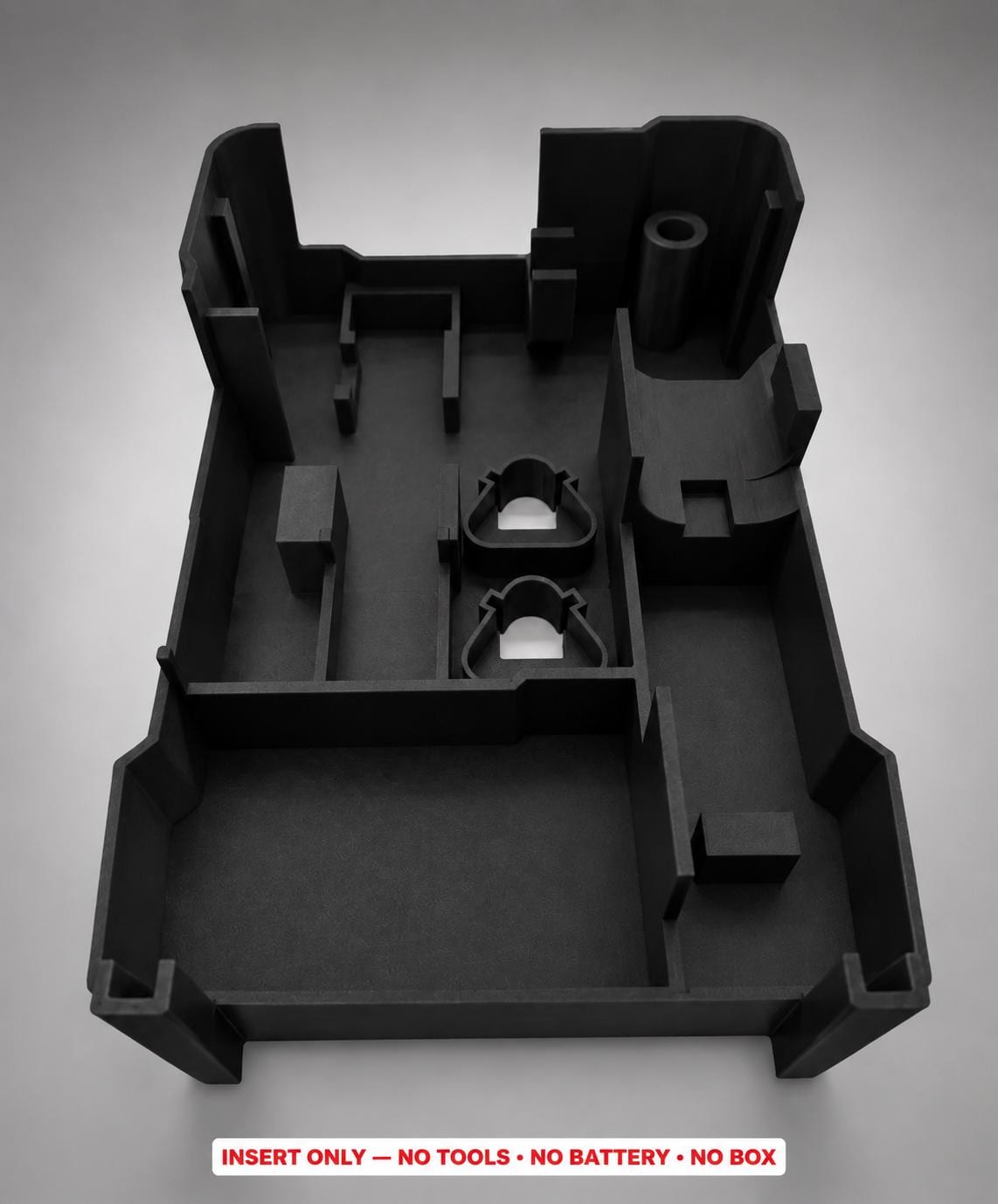 Milwaukee Packout Insert – M12 Impact Wrench & Ratchet Organizer BLACK