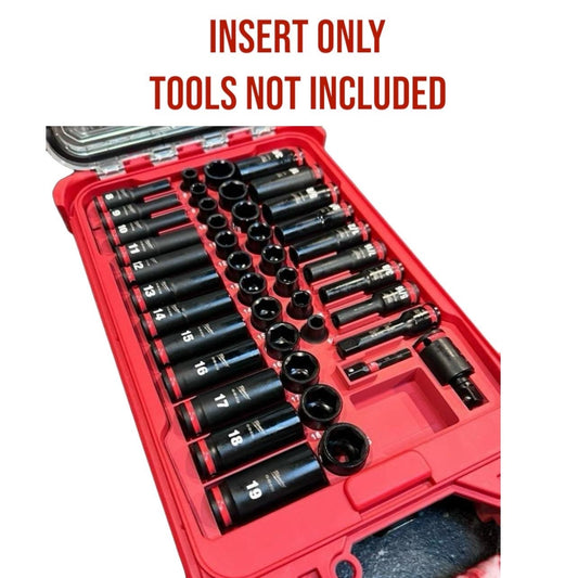 Milwaukee Compatible 3/8in 43PC Impact Socket Packout Insert Tray
