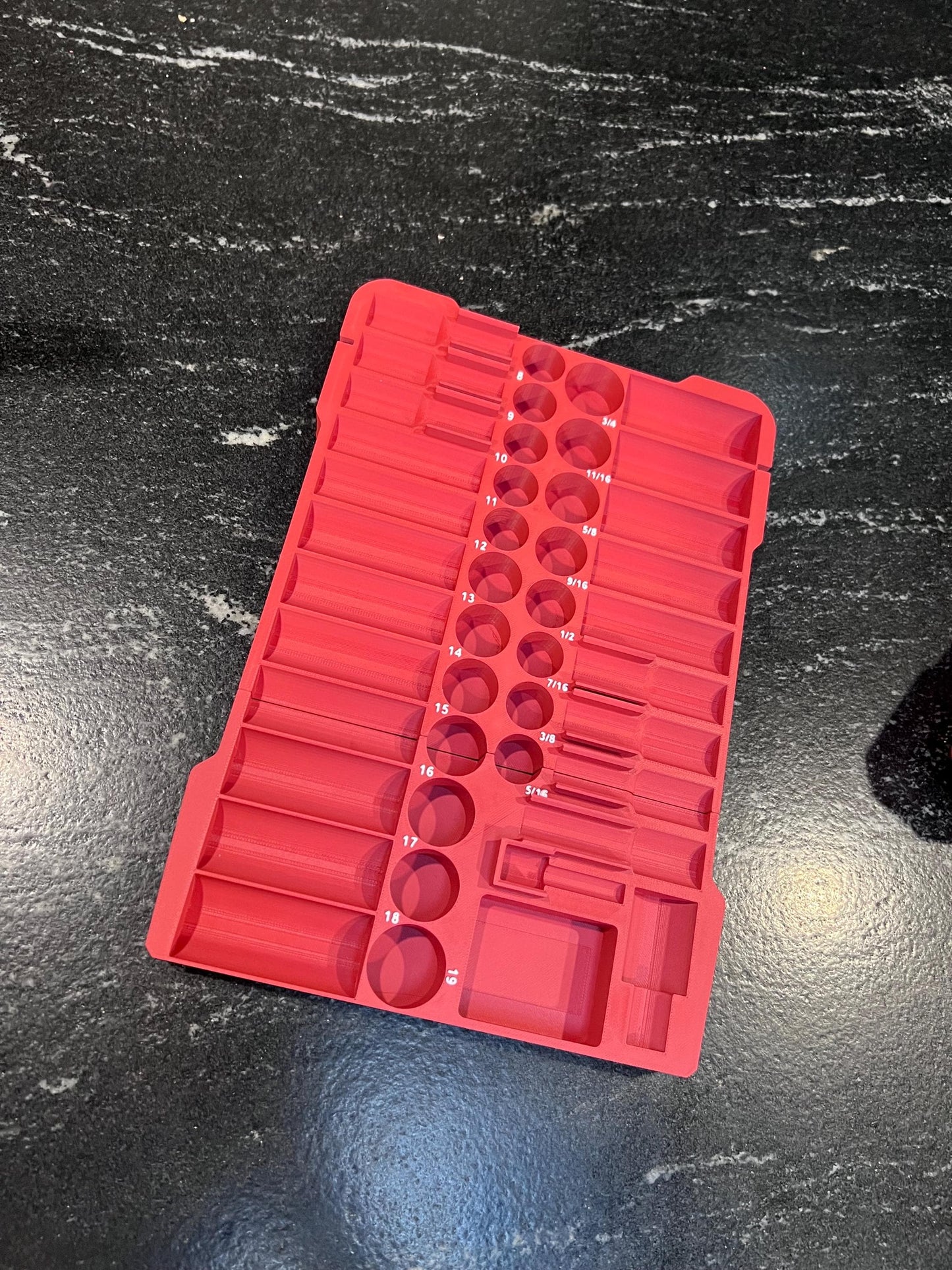 Milwaukee Compatible 3/8in 43PC Impact Socket Packout Insert Tray