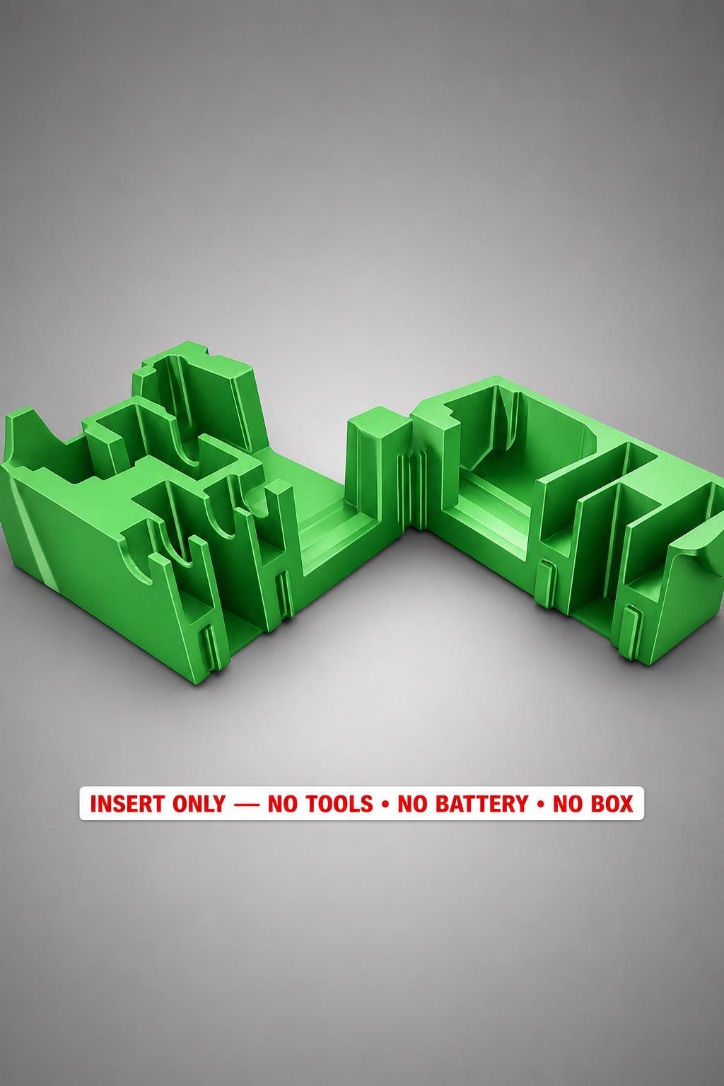 Milwaukee Packout Insert for M12 Oscillating Multi-Tool | 3D Printed Organizer | CAT.2526-20 GREEN