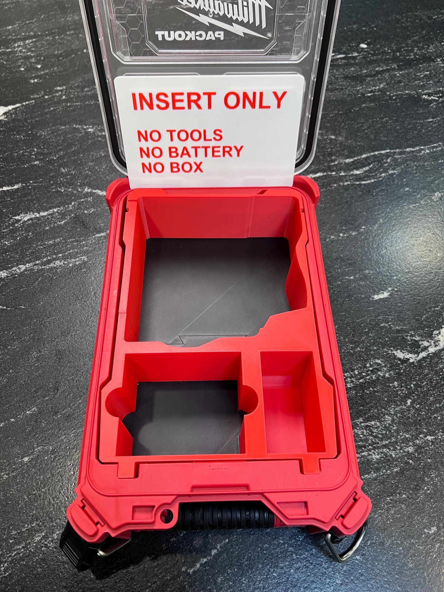 Milwaukee Compatible M12 Crown Stapler Organizing Insert Tray