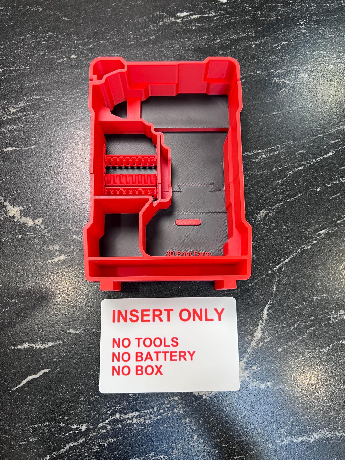 Milwaukee Compatible M18 Hammer Drill/Driver Organizing Insert Tray
