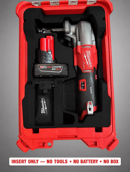 Milwaukee M12 Nibbler Packout Insert | 3D Printed Organizer, Black