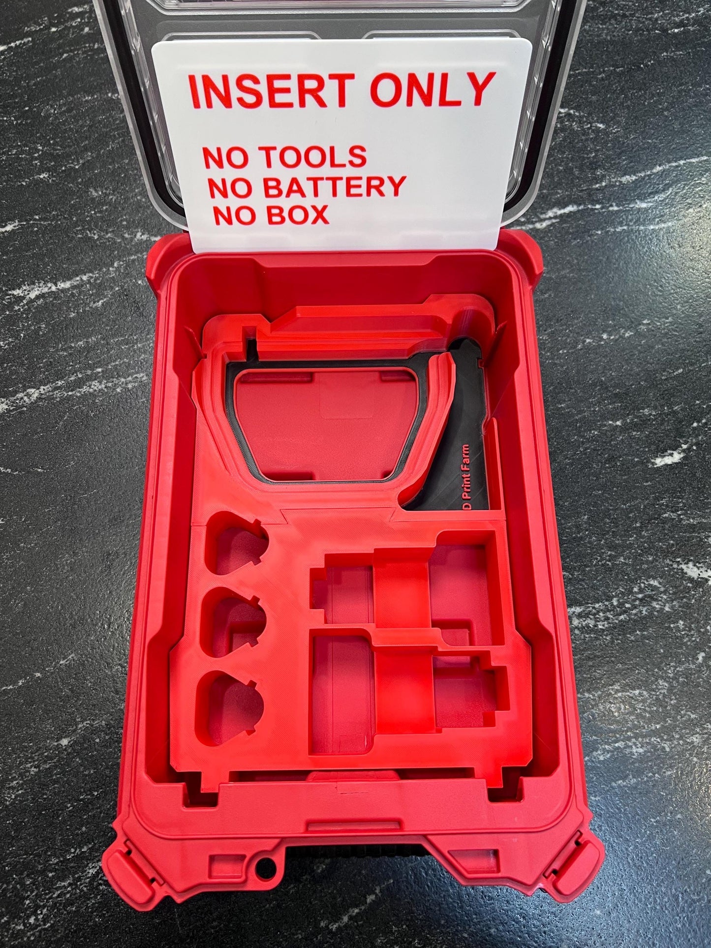 Milwaukee Compatible M12 Battery and Charger Organizing Insert Tray