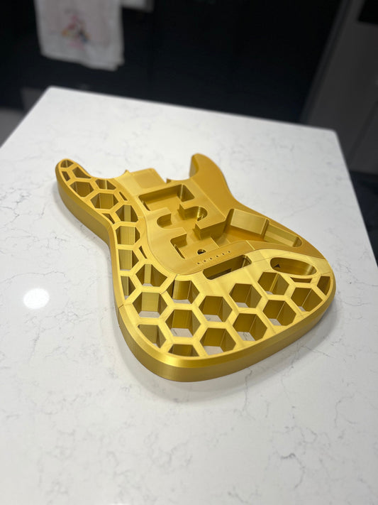 3D Printed Stratocaster, guitar, fender style, full size, gift, present.