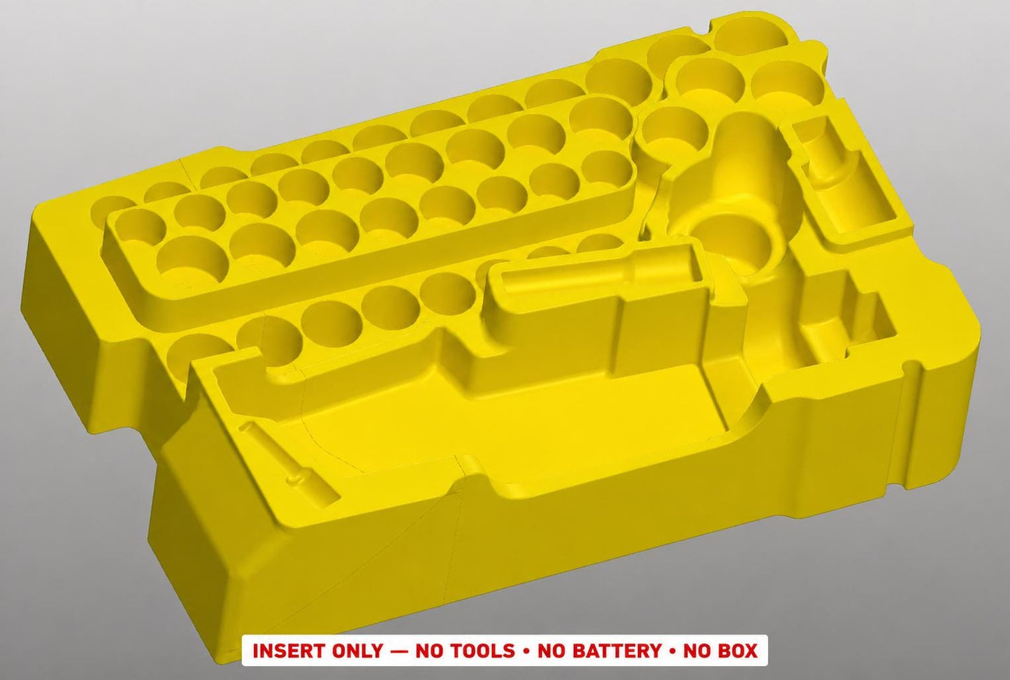 Milwaukee M12 Ratchet Socket Set Insert | 3D Printed Packout Organizer (Yellow)