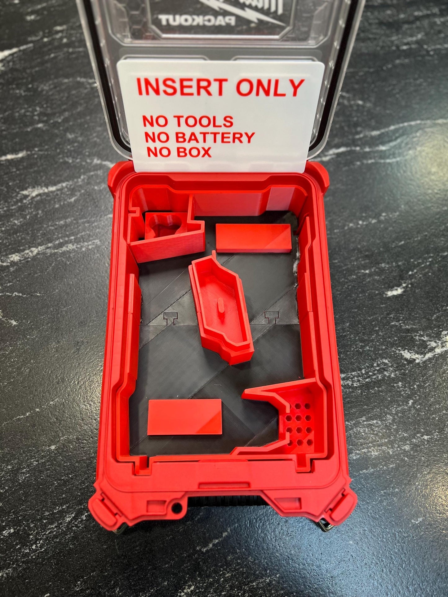 Milwaukee Compatible M12 Fuel Cordless Hammer Drill & Impact Driver Organizing Insert Tray
