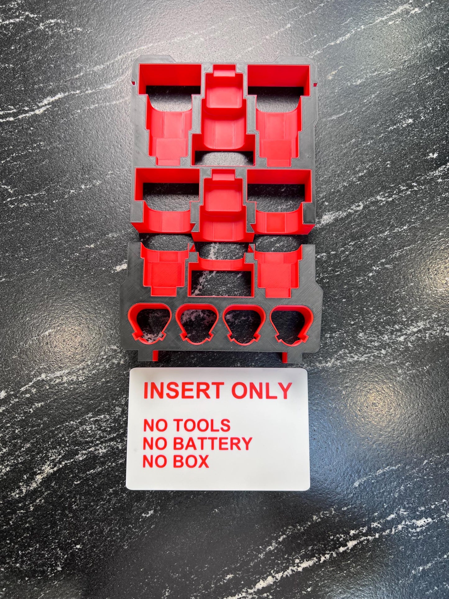 Milwaukee Compatible M12 Battery Organizing Insert Tray “New Version”