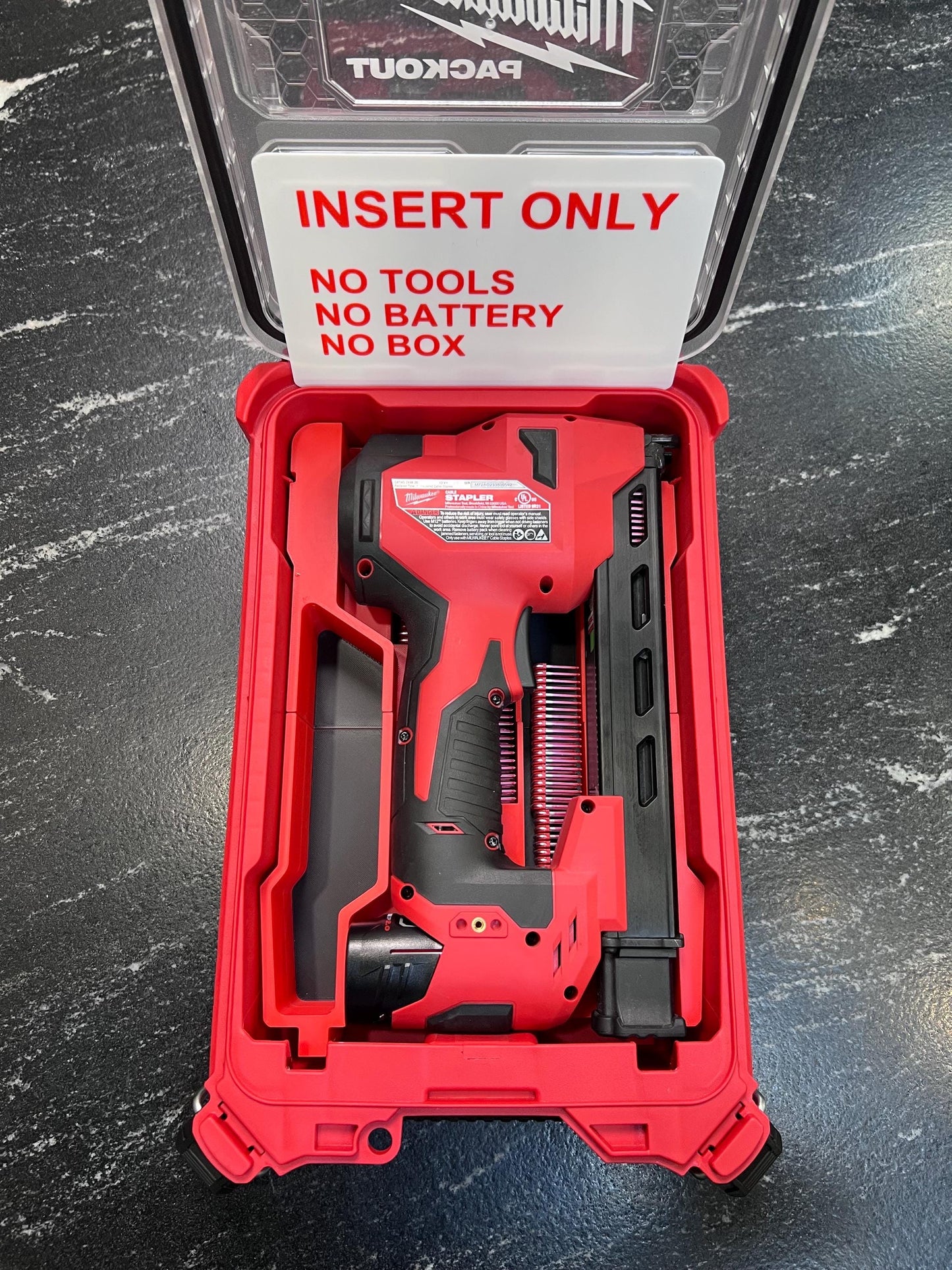 Milwaukee Compatible M12 Cable Stapler Organizing Insert Tray