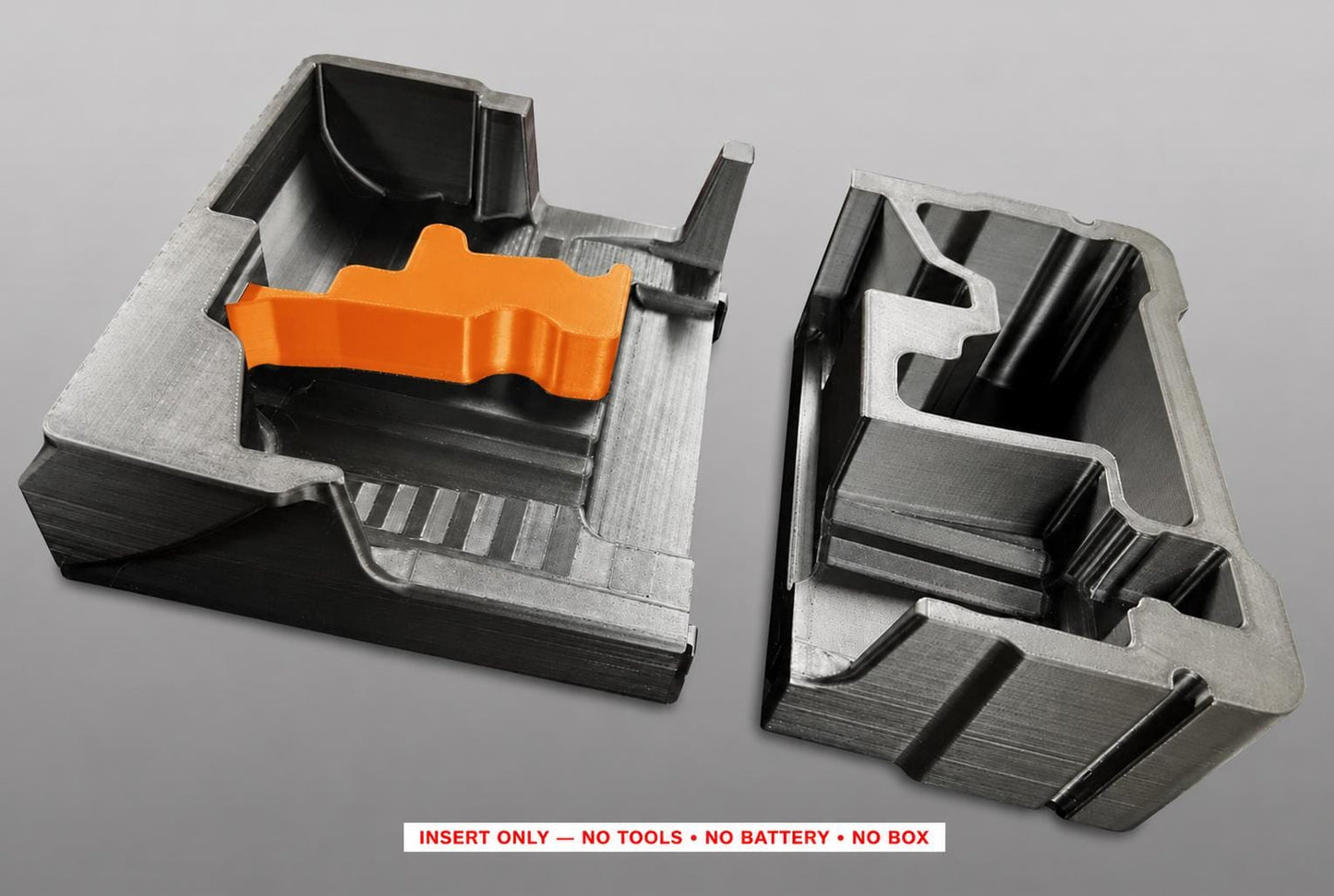 Milwaukee Packout Insert for Die Grinders | 3D Printed Organizer (Orange)