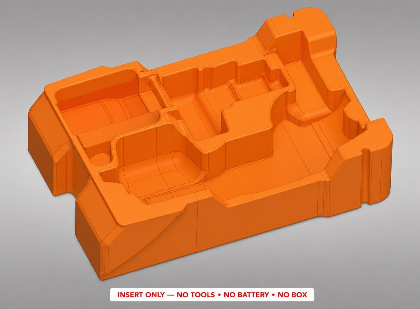 Milwaukee Packout Insert for Nibbler | 3D Printed Organizer (Orange)