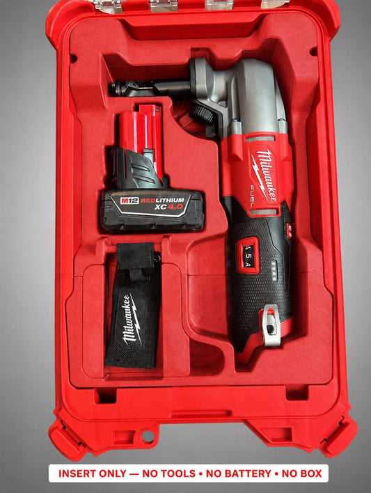 Milwaukee M12 Nibbler Packout Insert | 3D Printed Organizer, Red (CAT.2476-20)