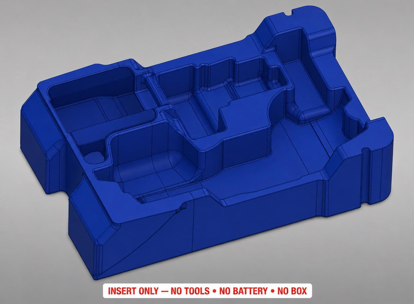 Milwaukee M12 Nibbler Packout Insert | 3D Printed Organizer, Blue, AirTag Storage