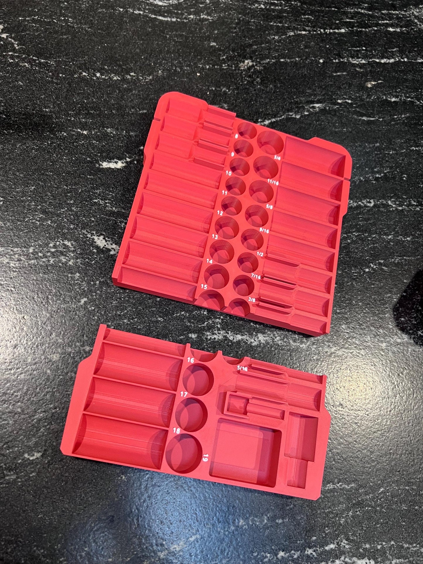 Milwaukee Compatible 3/8in 43PC Impact Socket Packout Insert Tray