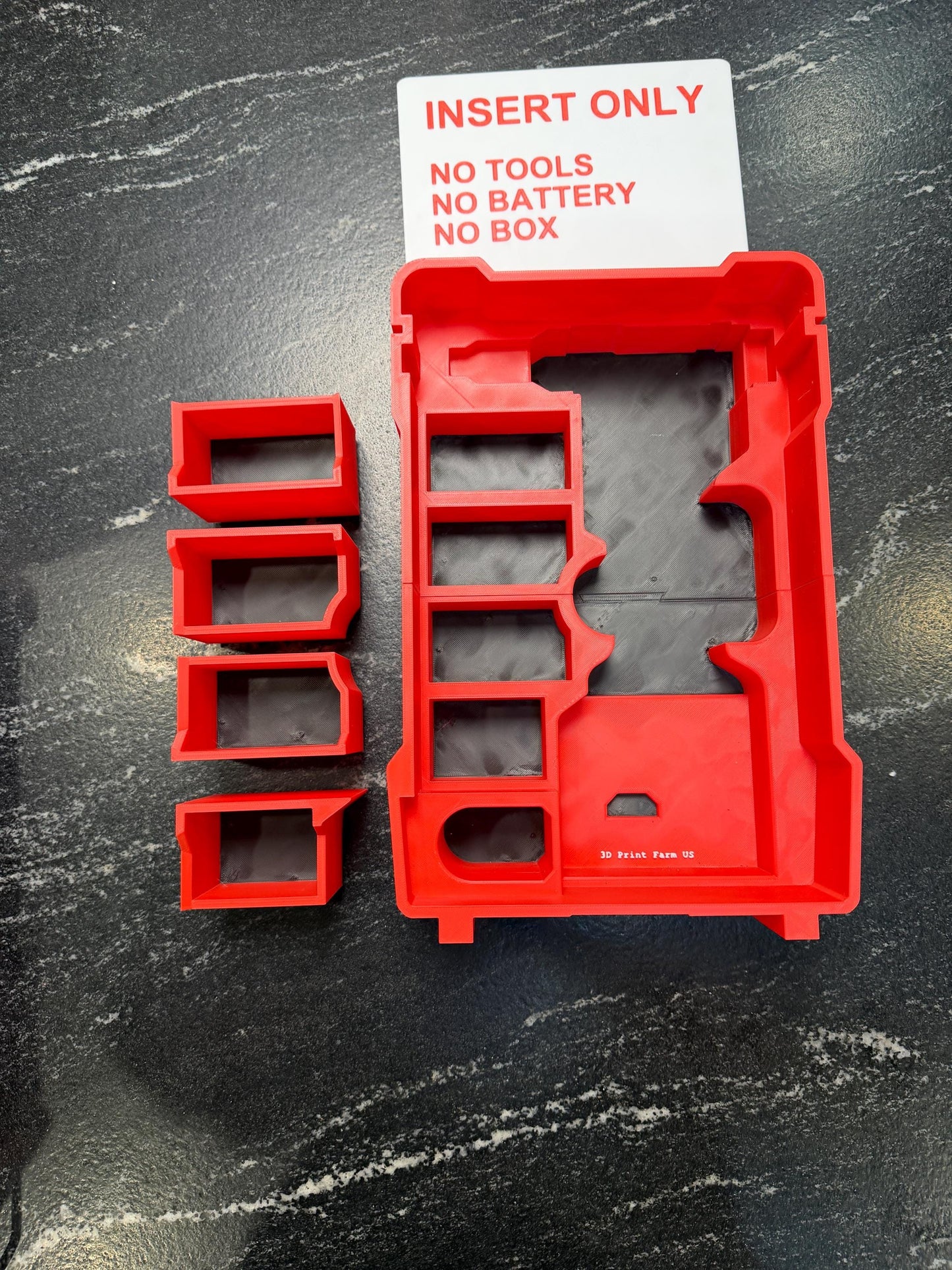Milwaukee Compatible M12 Rivet Gun Organizing Insert Tray