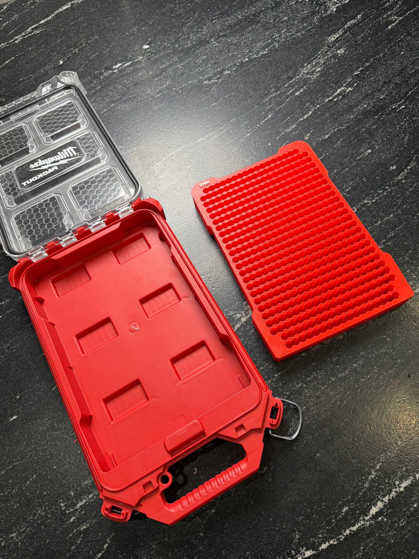 3D Printed .45 ACP Ammo Insert Milwaukee Compact Low-Profile Packout - holds 300 rounds