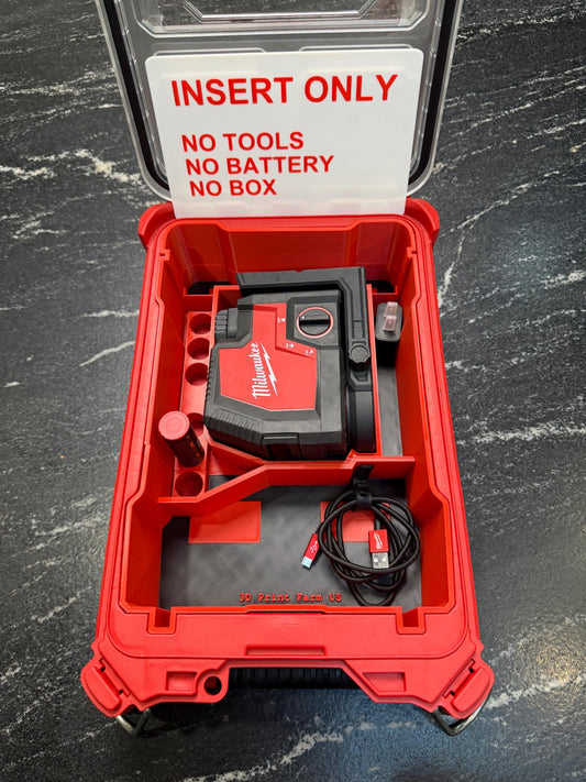Milwaukee Compatible Red Lithium Rechargeable Laser Packout Insert Tray